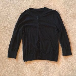 Black 3/4 length cardigan